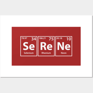 Serene (Se-Re-Ne) Periodic Elements Spelling Posters and Art